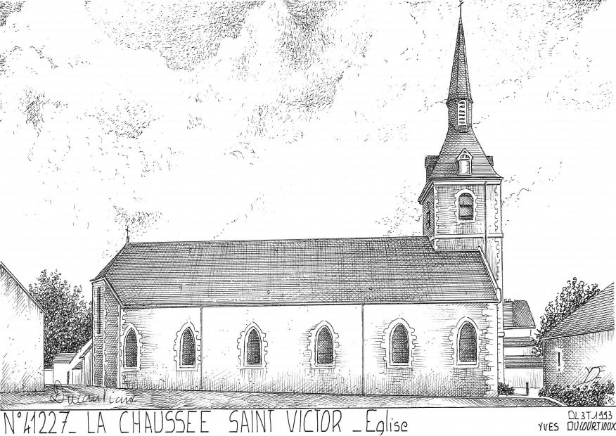 N 41227 - LA CHAUSSEE ST VICTOR - église